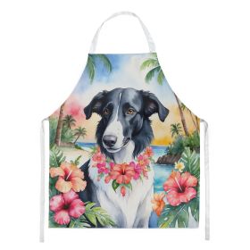 Borzoi Luau Apron Cooking Kitchen Server Baking Crafts Gardening for Adult Women Men, Unisex, Large, Multicolor (Default: Default)
