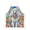 White Poodle Luau Apron Cooking Kitchen Server Baking Crafts Gardening for Adult Women Men, Unisex, Large, Multicolor