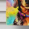 Dachshund Hippie Dawg House Flag Large Porch Sleeve Pole Decorative Outside Yard Banner Artwork Wall Hanging, Polyester, House Size, Multicolor