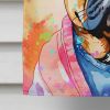 Pug Hippie Dawg House Flag Large Porch Sleeve Pole Decorative Outside Yard Banner Artwork Wall Hanging, Polyester, House Size, Multicolor