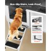 Stainless Steel Dog Washing Station, 62 inch Pet Grooming Tub w/ Stairs, PE Water Filter Board, Faucet & Showerhead & Soap Holder Dog Bathtub for Larg