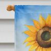 Great Dane in Sunflowers House Flag Large Porch Sleeve Pole Decorative Outside Yard Banner Artwork Wall Hanging, Polyester, House Size, Multicolor