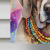 Weimaraner Hippie Dawg House Flag Large Porch Sleeve Pole Decorative Outside Yard Banner Artwork Wall Hanging, Polyester, House Size, Multicolor