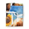 Cocker Spaniel in Sunflowers Apron Cooking Kitchen Server Baking Crafts Gardening for Adult Women Men, Unisex, Large, Multicolor