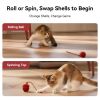 Cheerble Automatic Interactive Cat Toy, Wicked Ball Duo2, 2 in 1 Interchangeable Shells with Tail and Chirping Sounds, for All Lifestage